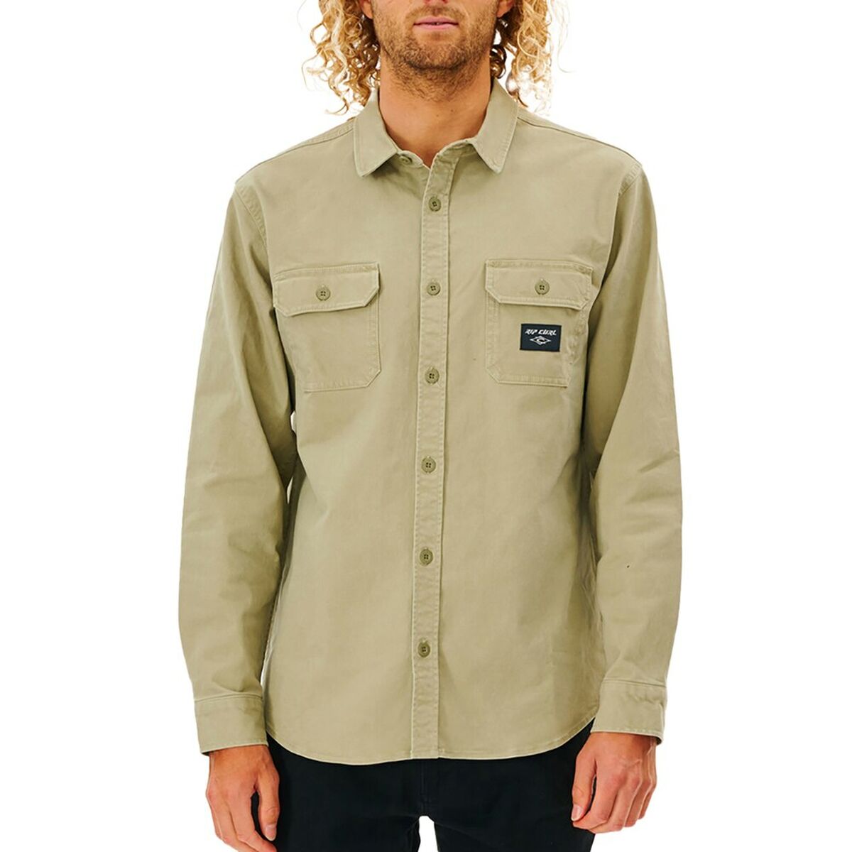 Men’s Long Sleeve Shirt Rip Curl Epic Beige S